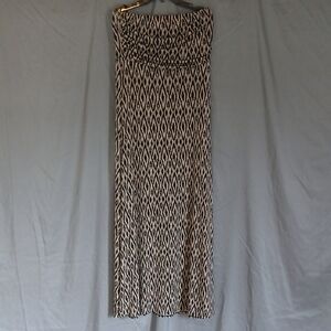 Banana Republic Geometric Black and Cream Dress